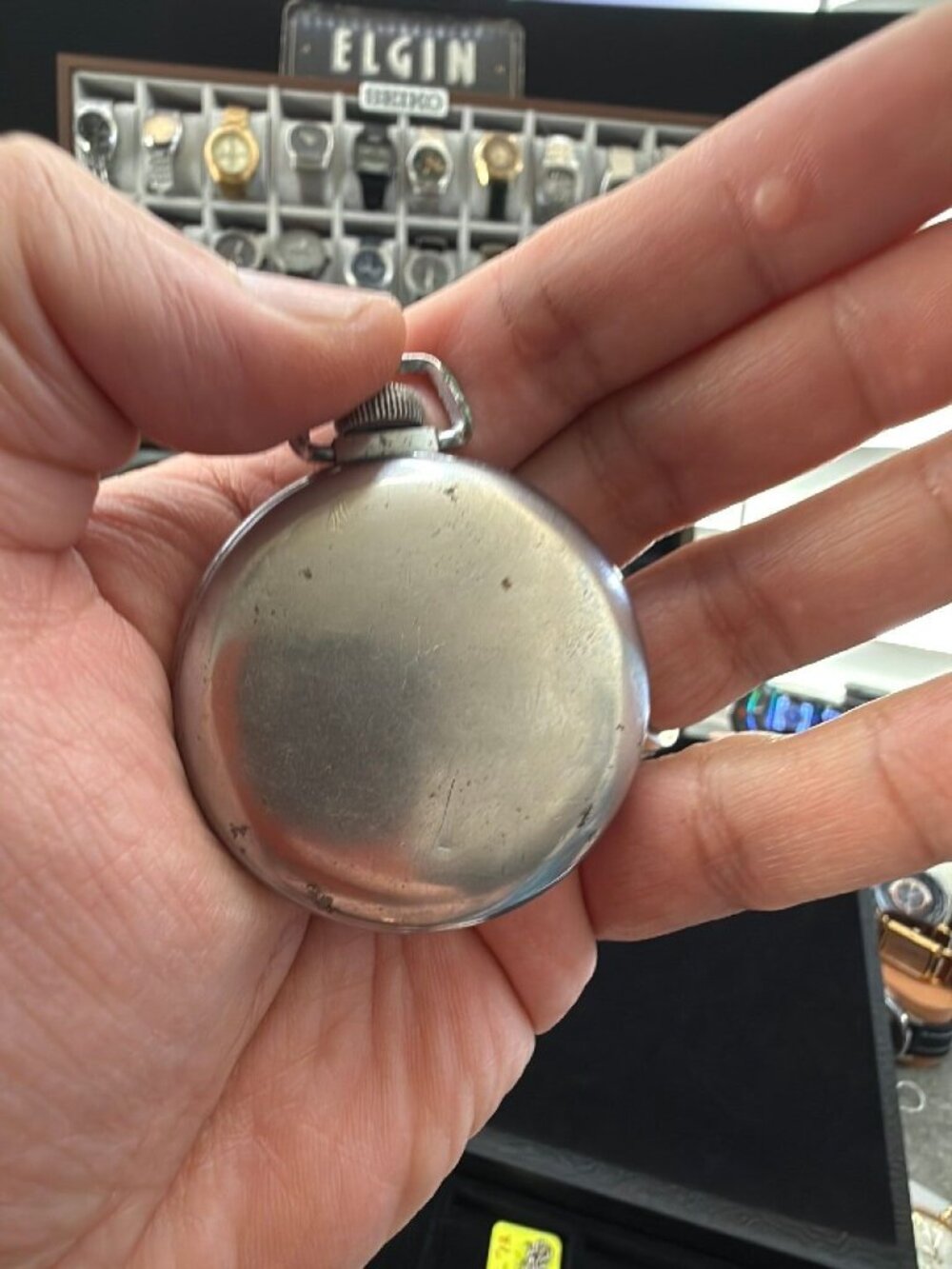 Ingraham Biltmore Pocket Watch Vintage 1940s American… - Gem